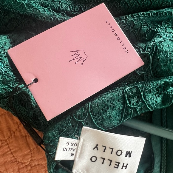 HELLO MOLLY green lace dress NWT - Picture 5 of 6